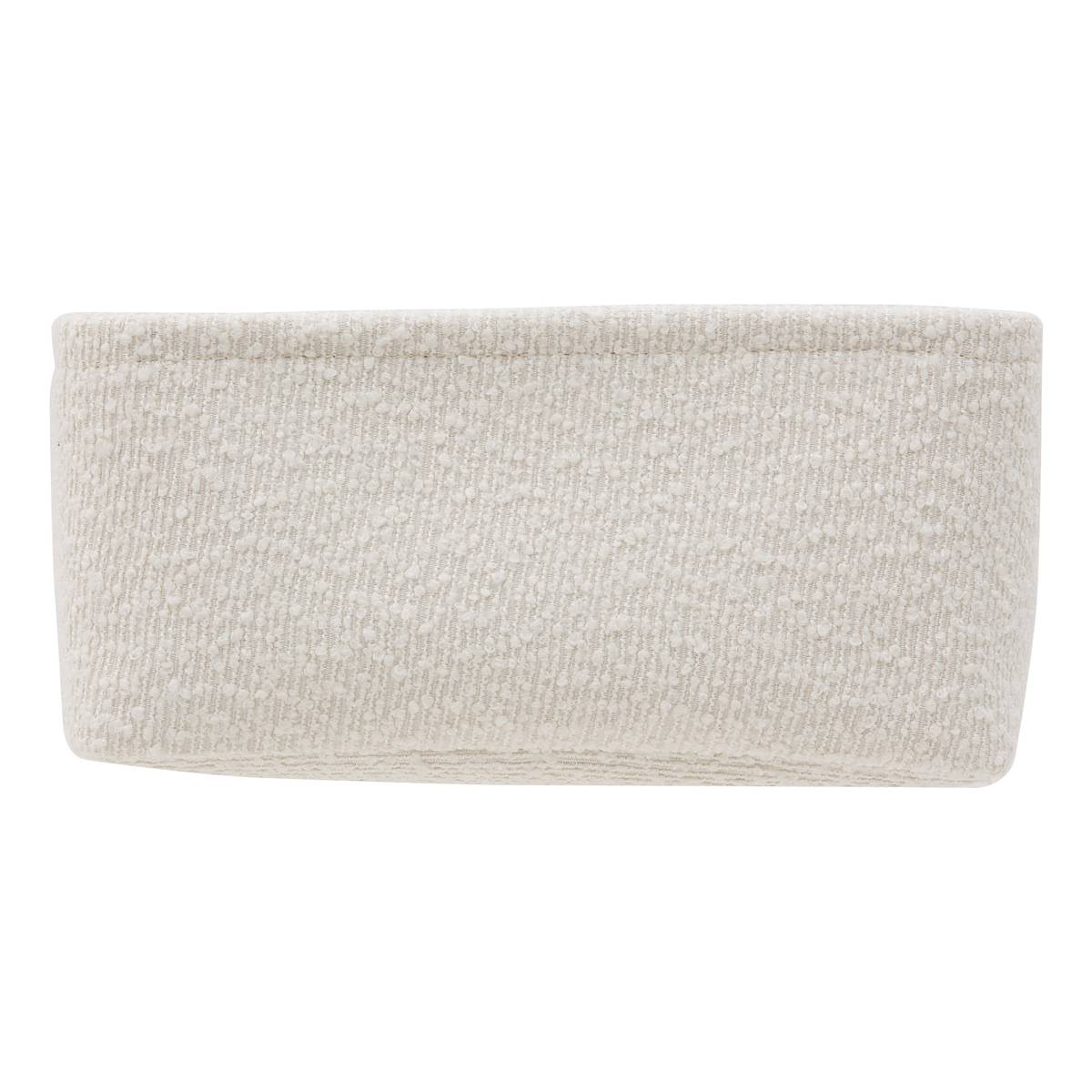 Lot de 2 paniers de rangement, l.20,5/26,5 cm, blanc