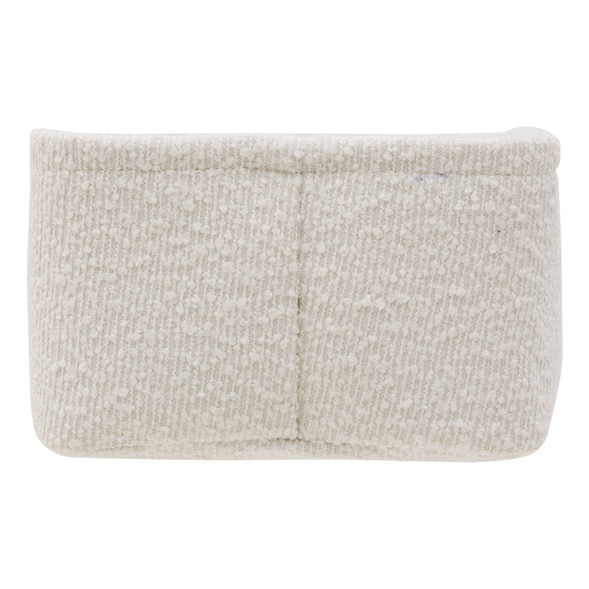 Lot de 2 paniers de rangement, l.20,5/26,5 cm, blanc