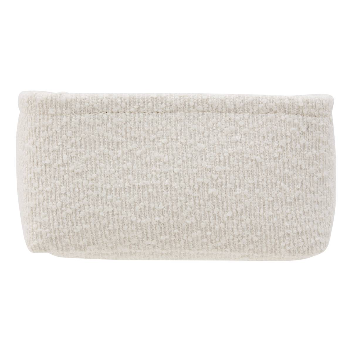 Lot de 2 paniers de rangement, l.20,5/26,5 cm, blanc
