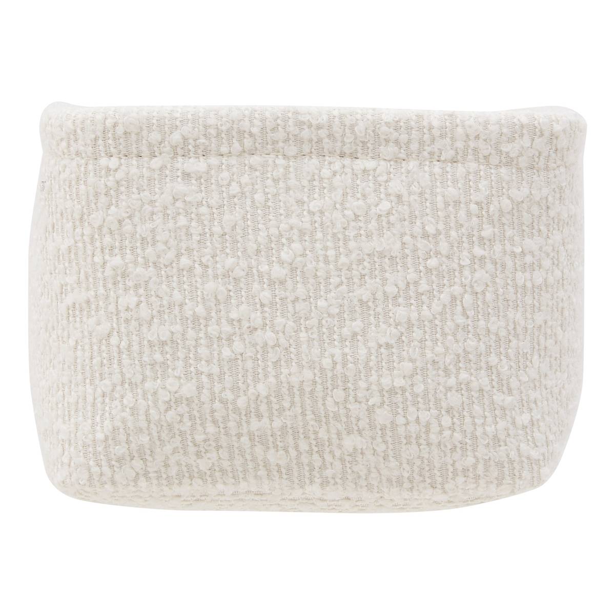 Lot de 2 paniers de rangement, l.20,5/26,5 cm, blanc