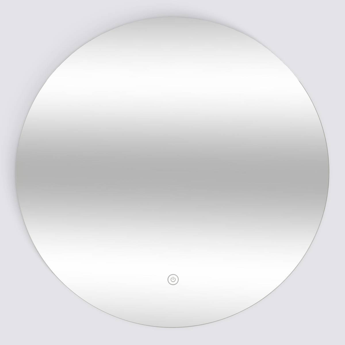 Miroir led, d.50 cm, argent Halo