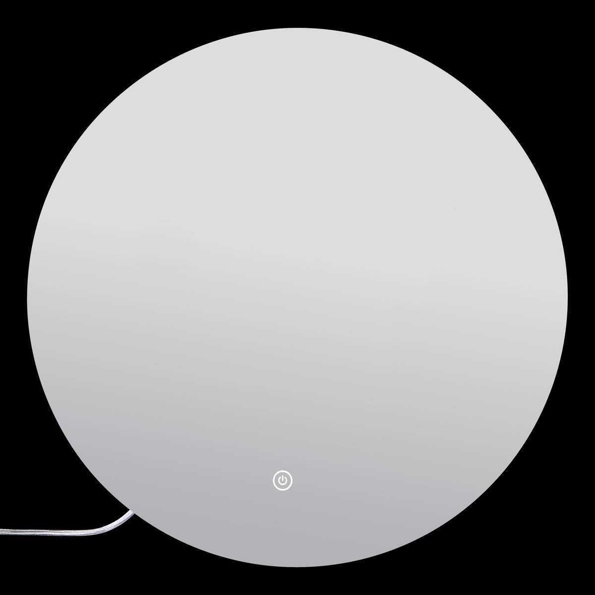 Miroir led, d.50 cm, argent Halo
