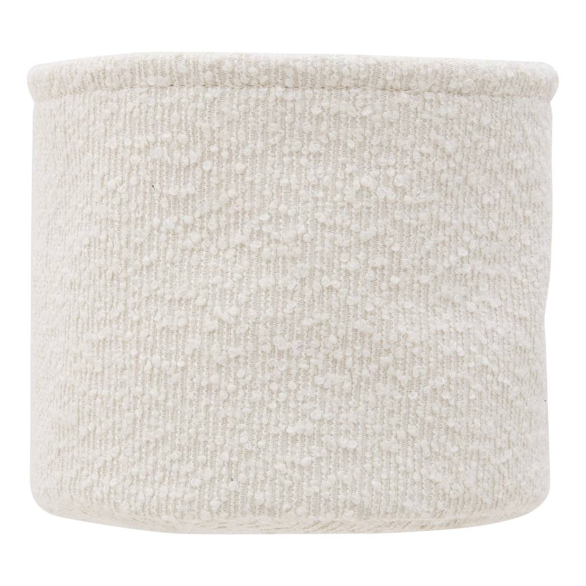 Lot de 3 paniers de rangement, d.14/16/18 cm, blanc Bouclette