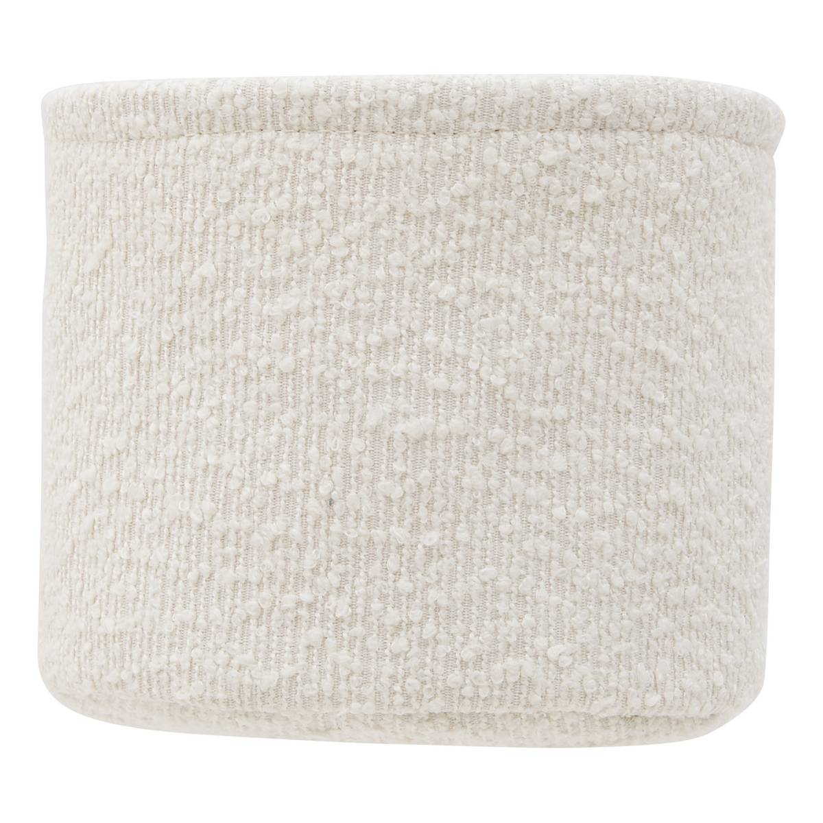 Lot de 3 paniers de rangement, d.14/16/18 cm, blanc Bouclette