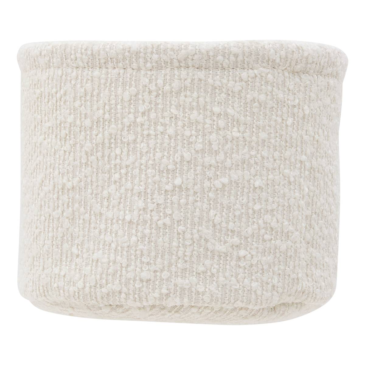 Lot de 3 paniers de rangement, d.14/16/18 cm, blanc Bouclette