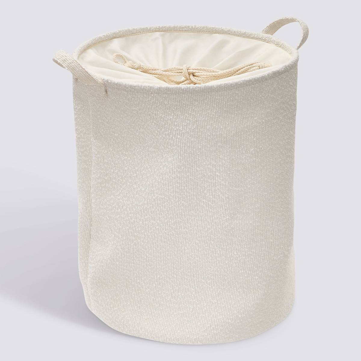 Corbeille à linge, 56l, blanc Bouclette