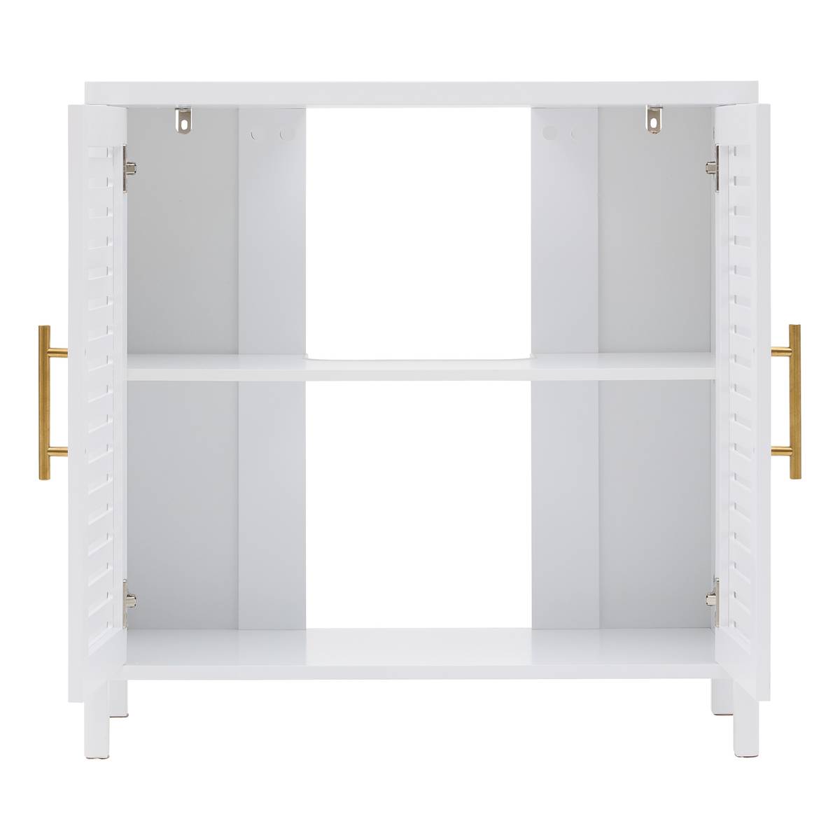 Meuble sous-lavabo 2 portes, 70x35 cm, blanc Orea