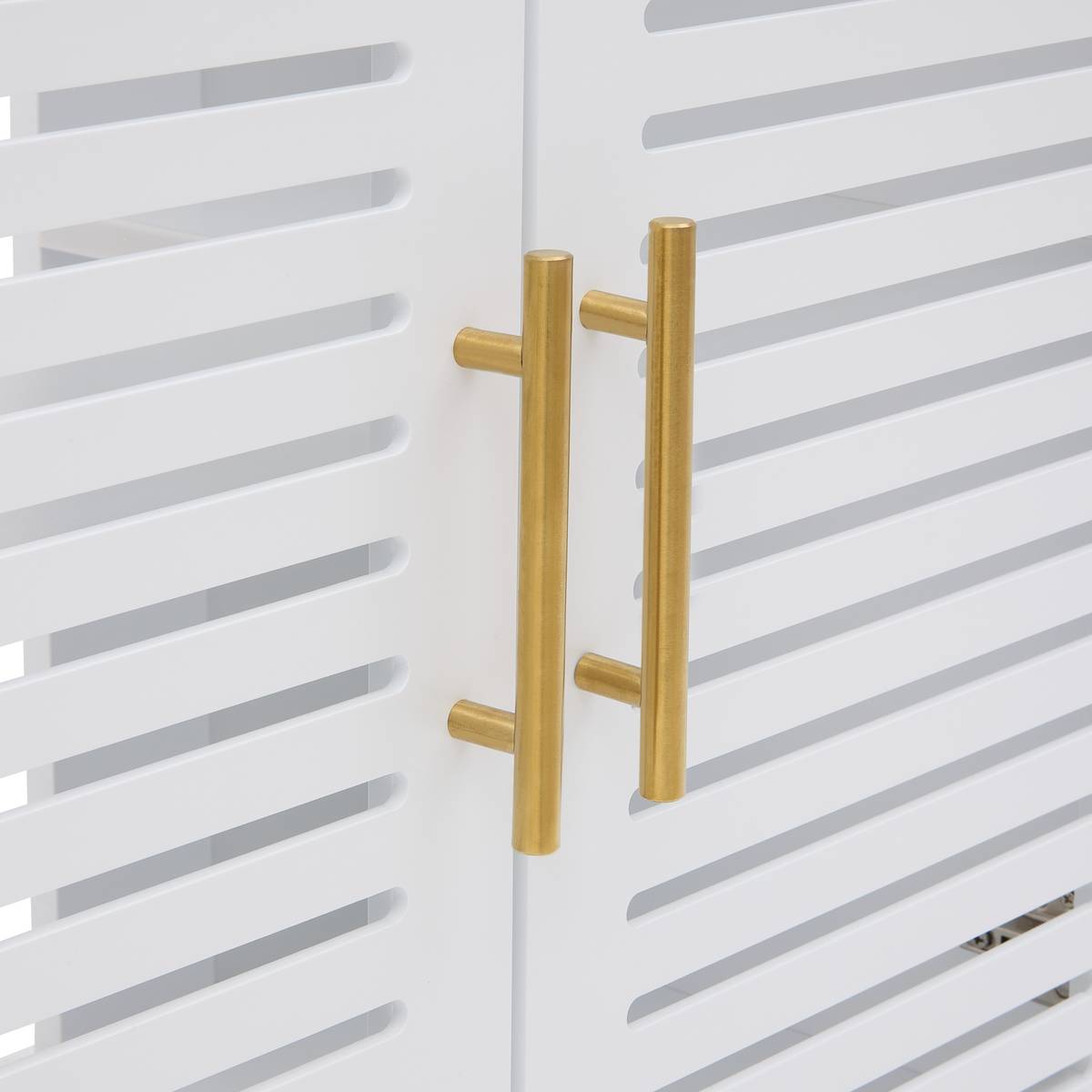 Meuble sous-lavabo 2 portes, 70x35 cm, blanc Orea