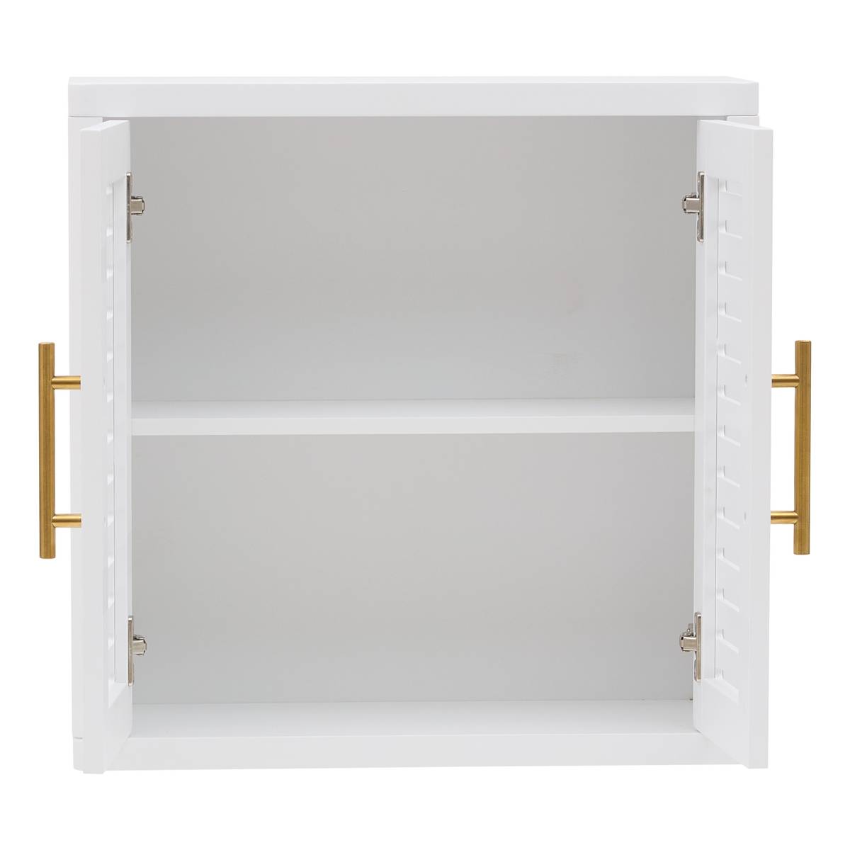 Meuble haut 2 portes, 50x20 cm, blanc Orea