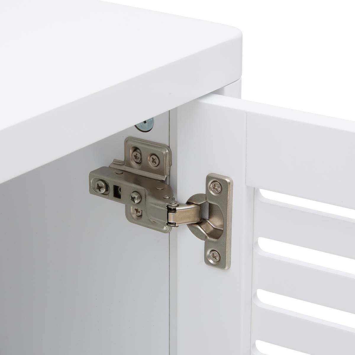 Meuble haut 2 portes, 50x20 cm, blanc Orea