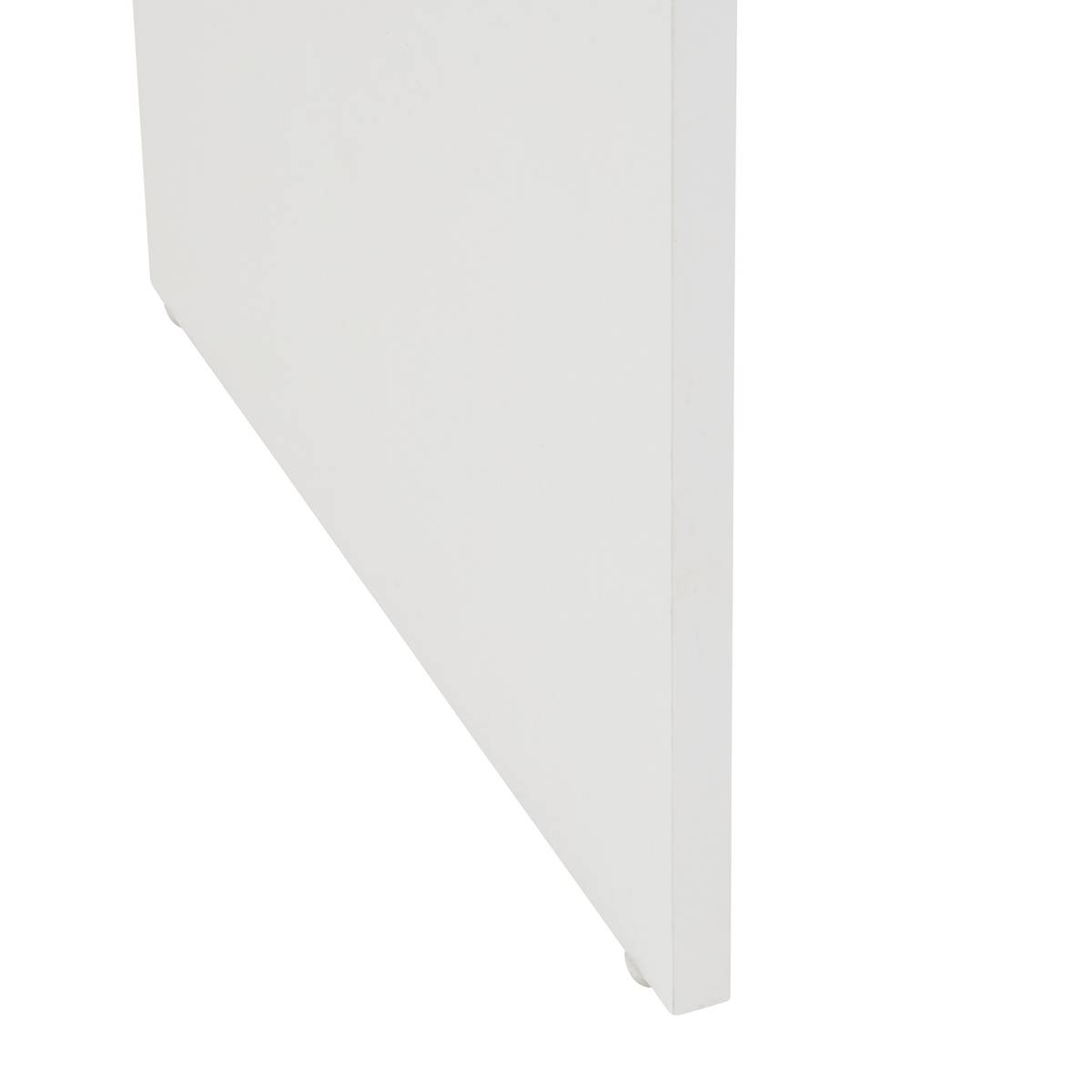 Console 2 tiroirs, 100x34 cm, blanc