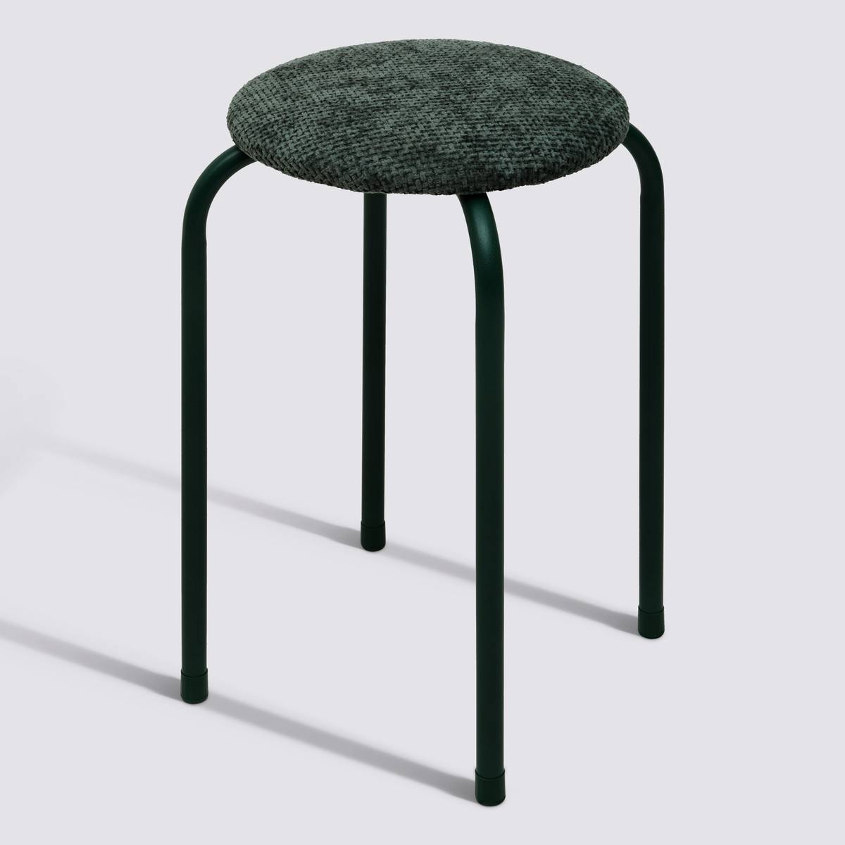 Tabouret empilable, d.38 cm, vert kaki Flexy