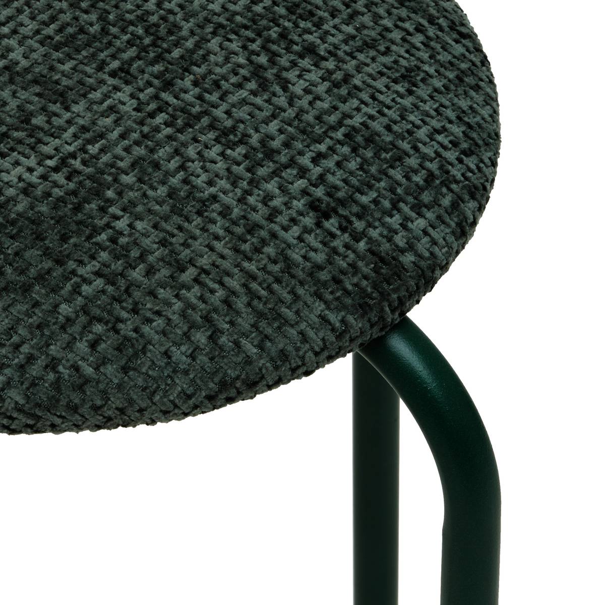 Tabouret empilable, d.38 cm, vert kaki Flexy