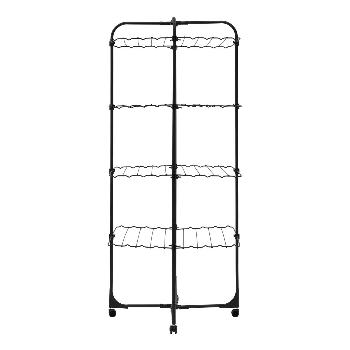 Étendoir à linge tour, h.166 cm, noir Olympe