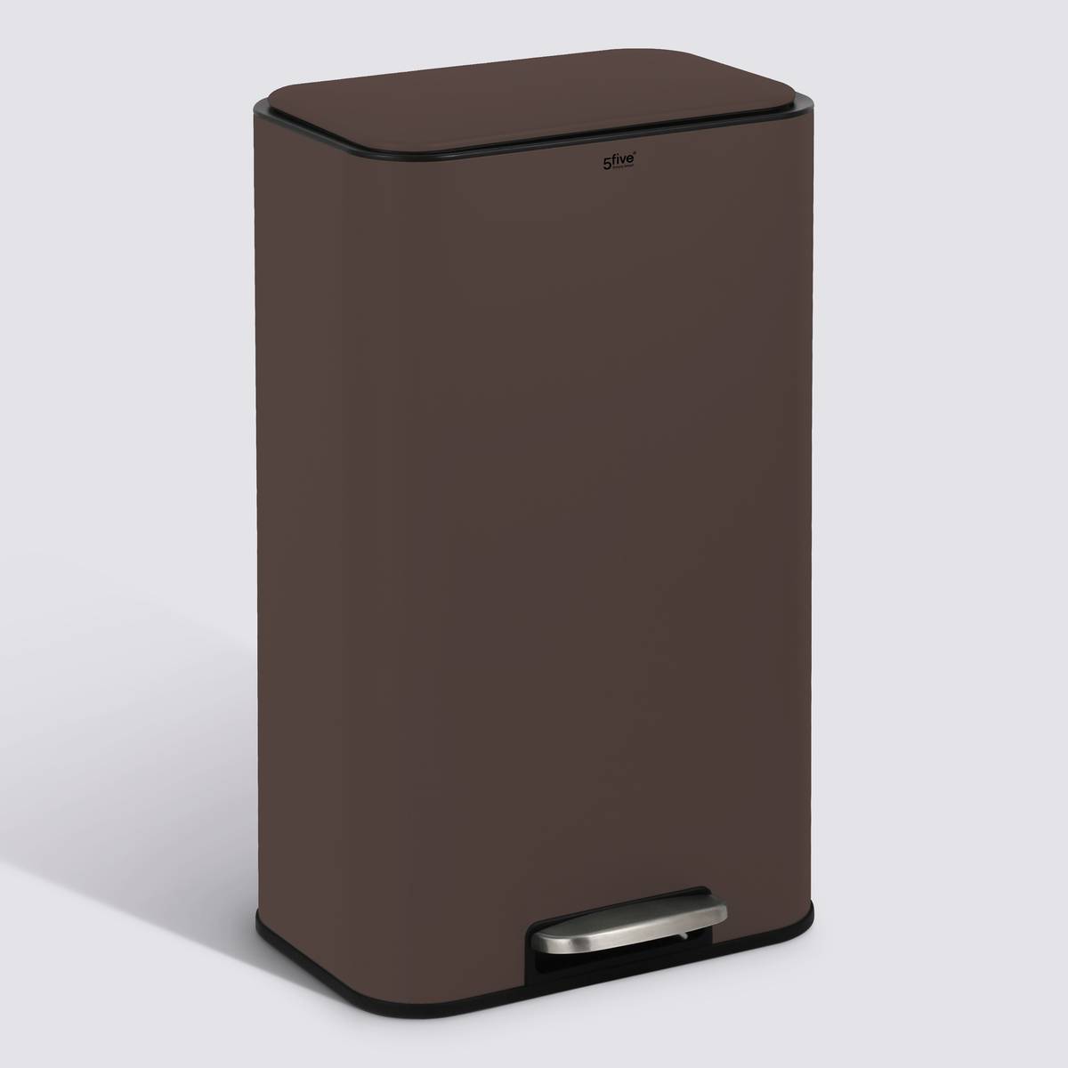 Poubelle manuelle, 30l, chocolat Delta