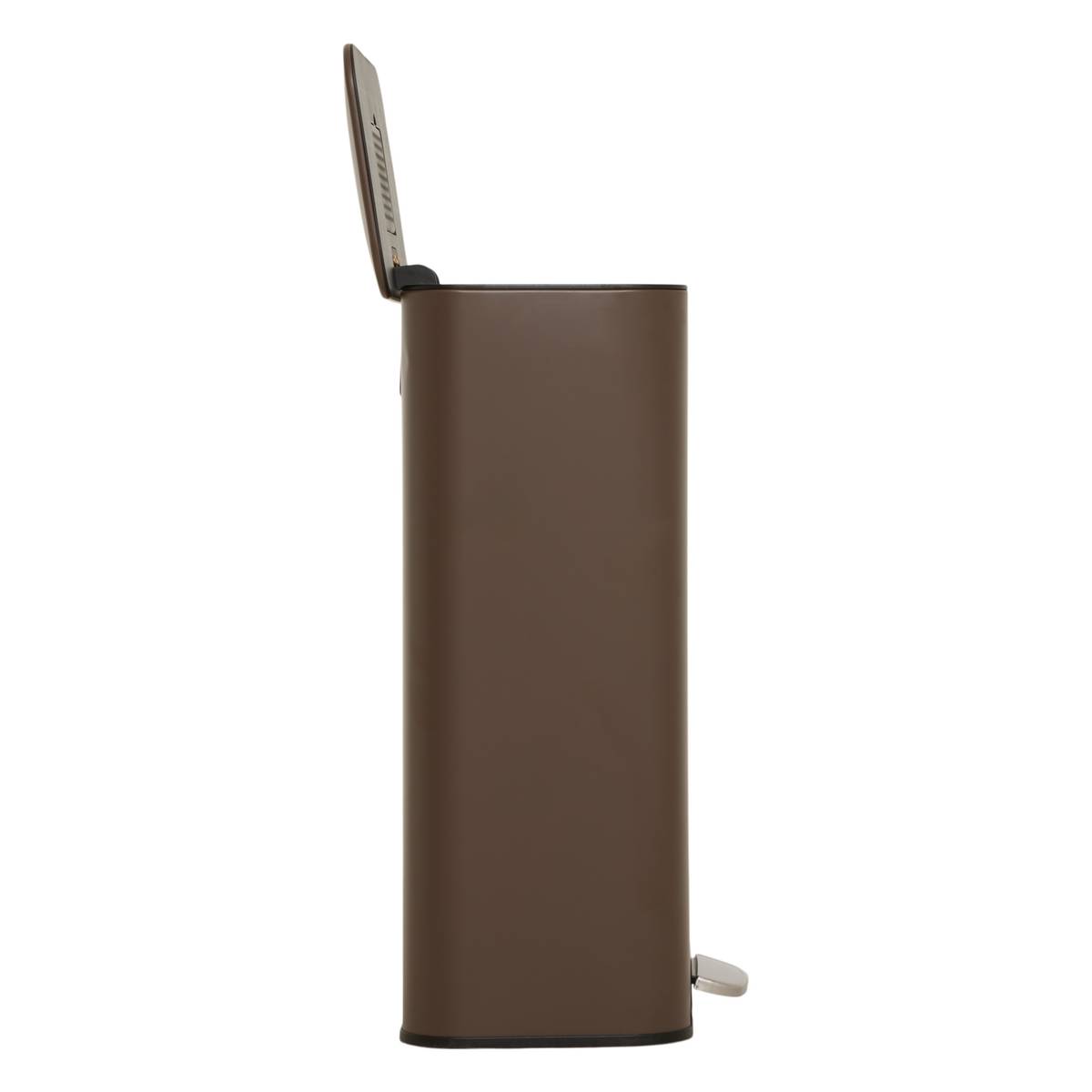 Poubelle manuelle, 30l, chocolat Delta