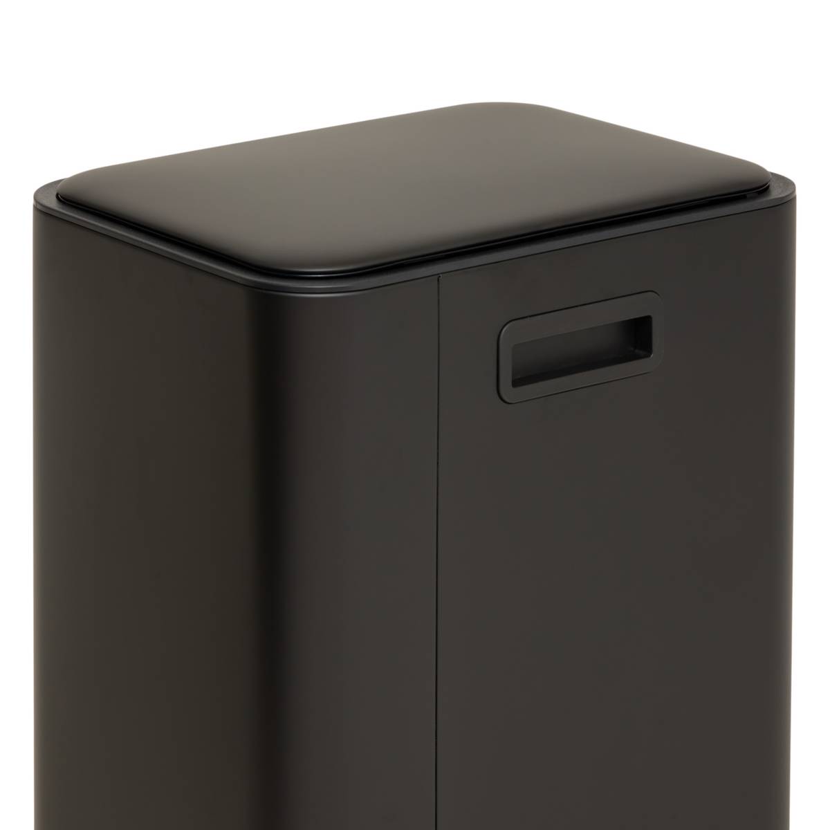 Poubelle manuelle, 50l, noir