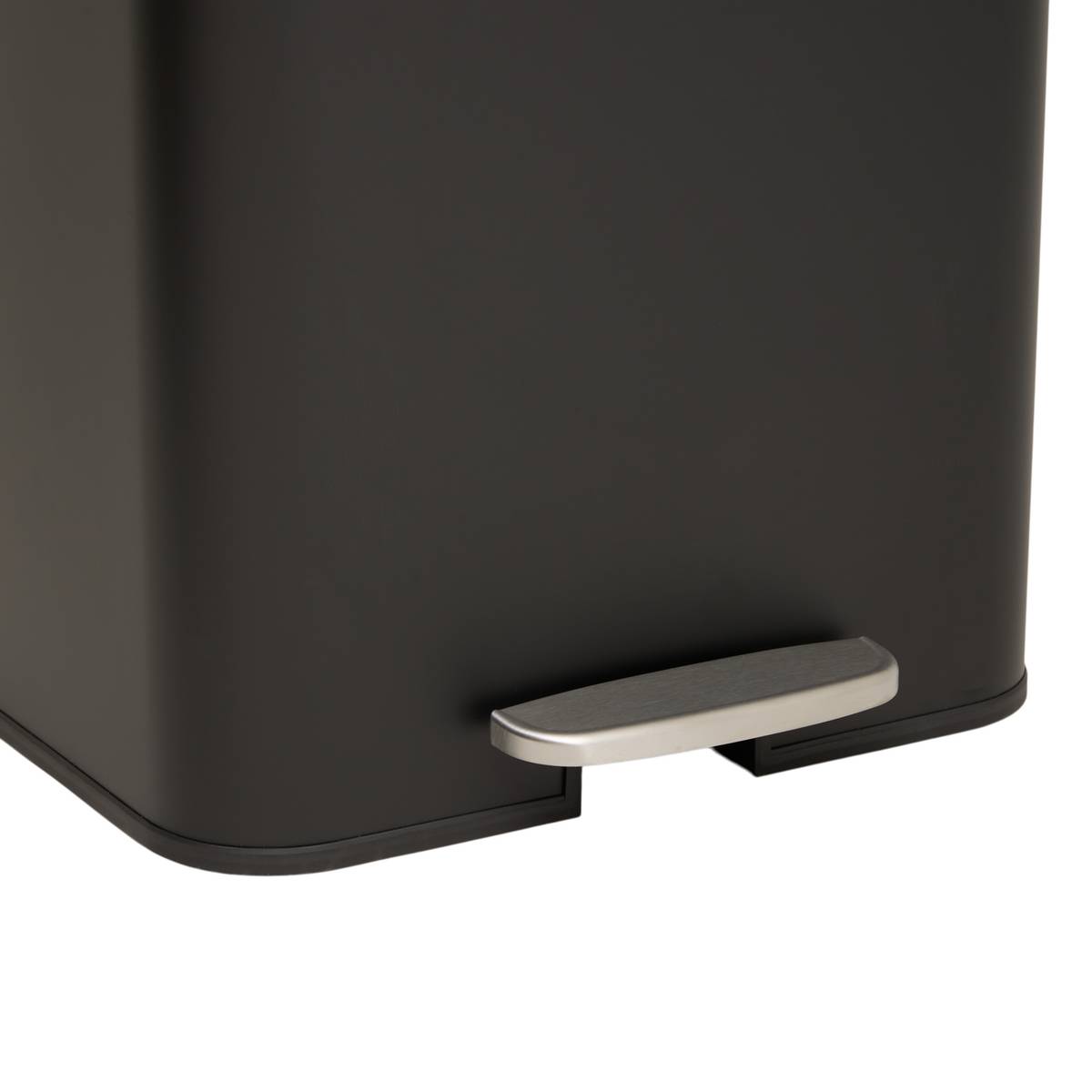 Poubelle manuelle, 50l, noir