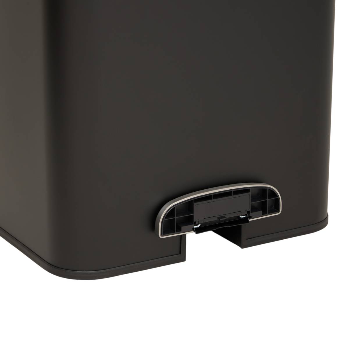 Poubelle manuelle, 50l, noir
