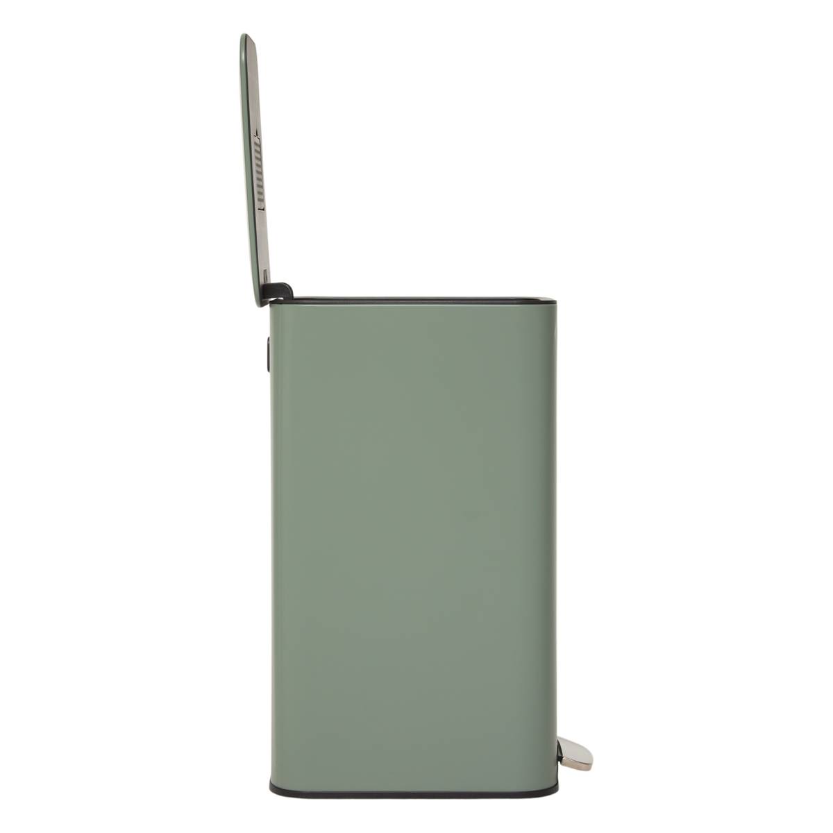 Poubelle manuelle slim, 30l, vert Delta