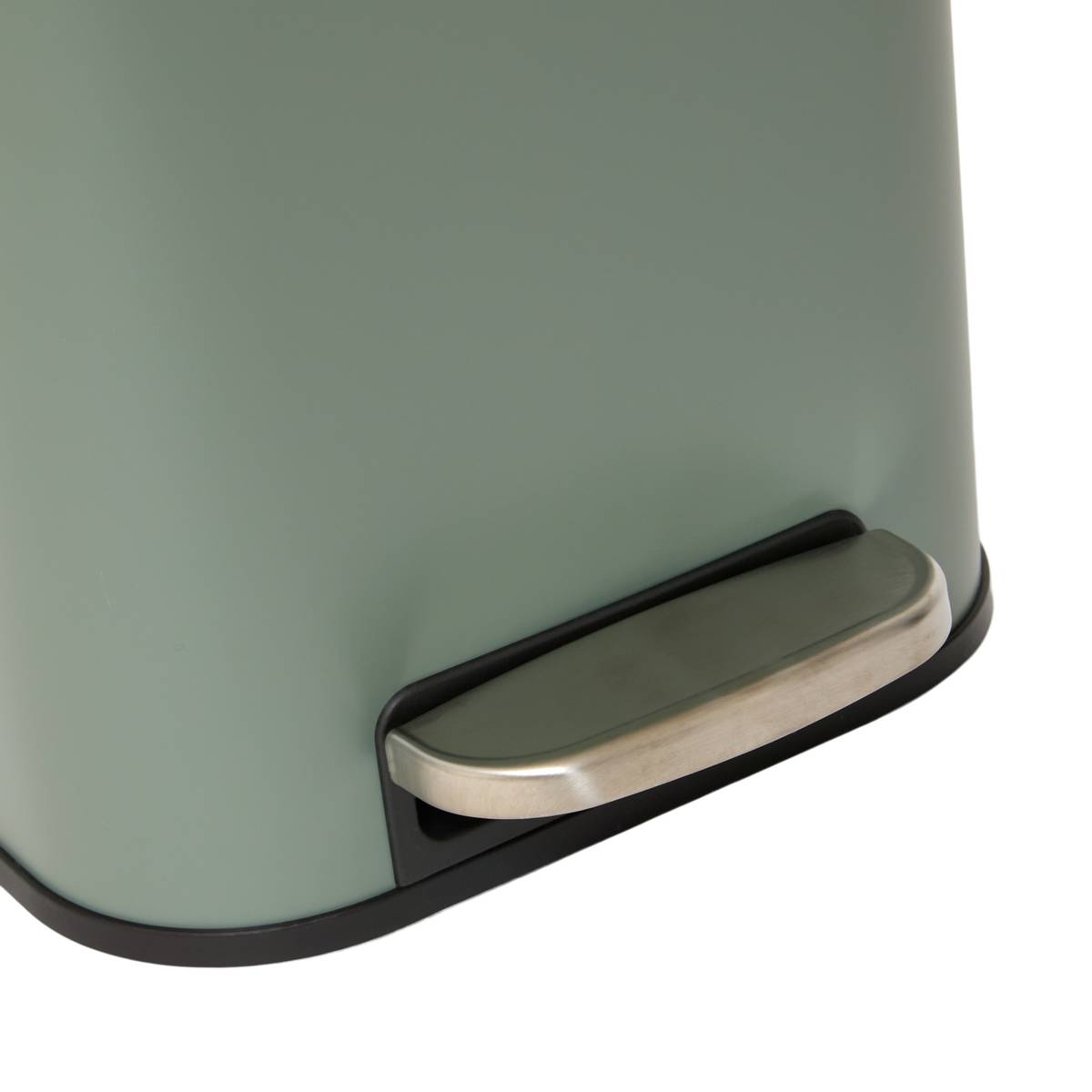 Poubelle manuelle slim, 30l, vert Delta
