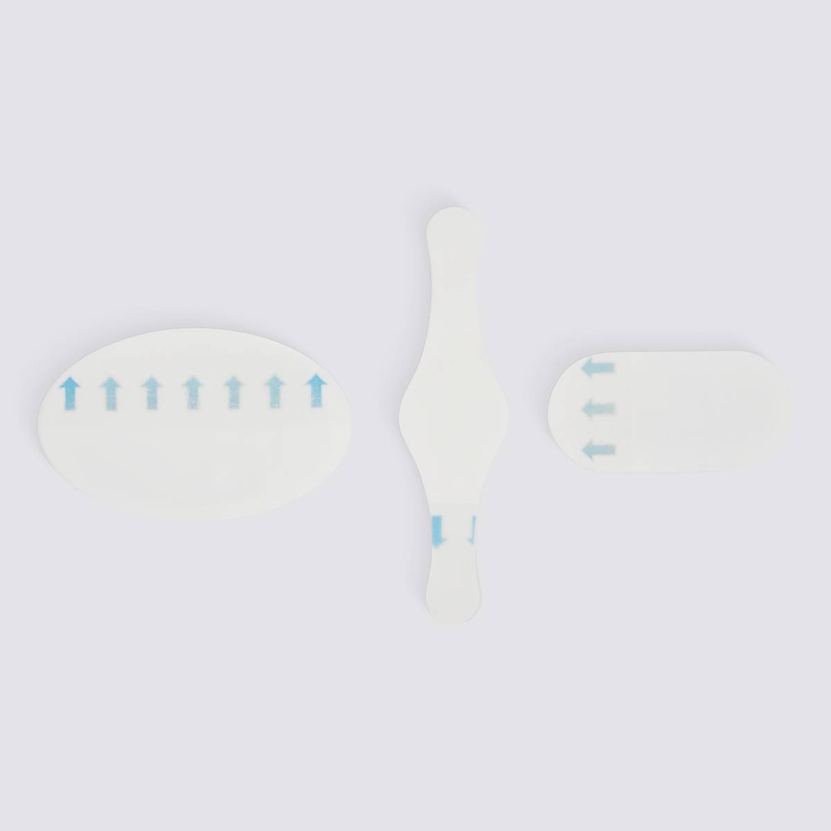 Lot de 12 pansement, 3 formats, blanc