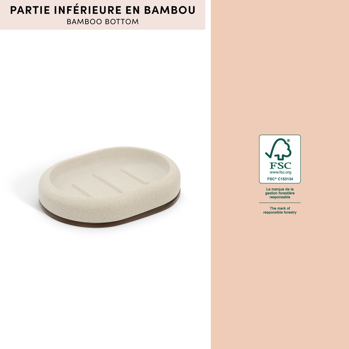 Porte-savon, 13x10 cm, argile