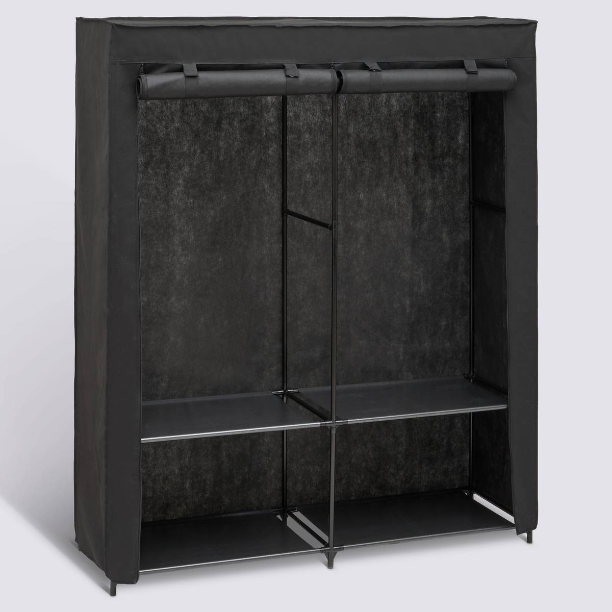 Penderie, 165x140 cm, noir Dressy