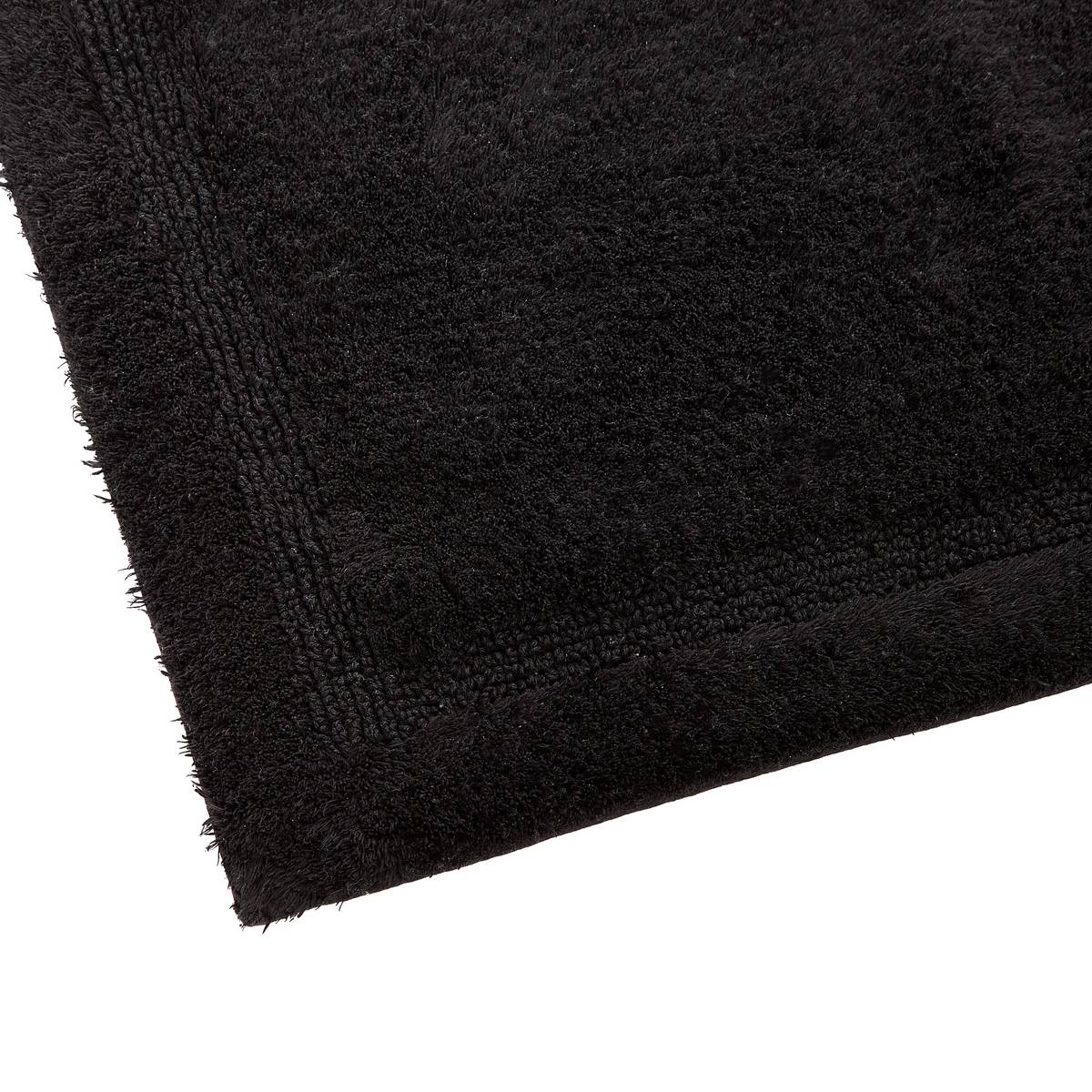 Tapis, coton, 75x50 cm, noir Colorama