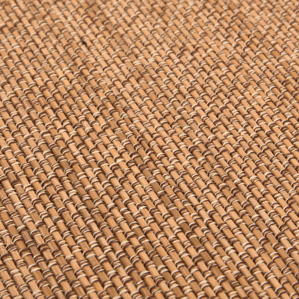 Tapis, bambou, 80x50 cm, beige et noir Stemy