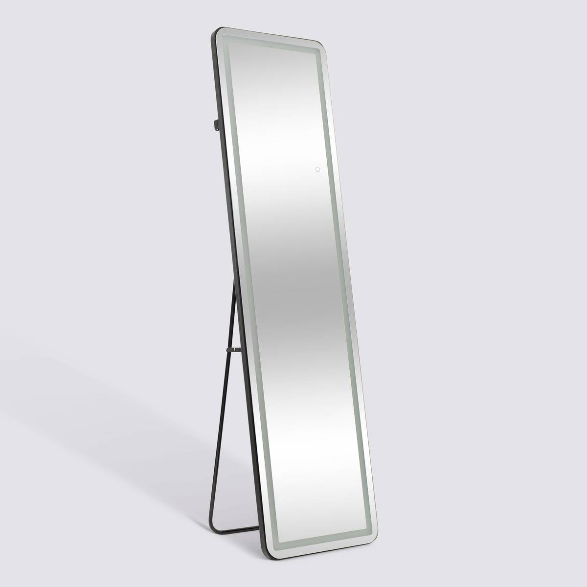 Miroir led, 40x150 cm, argent