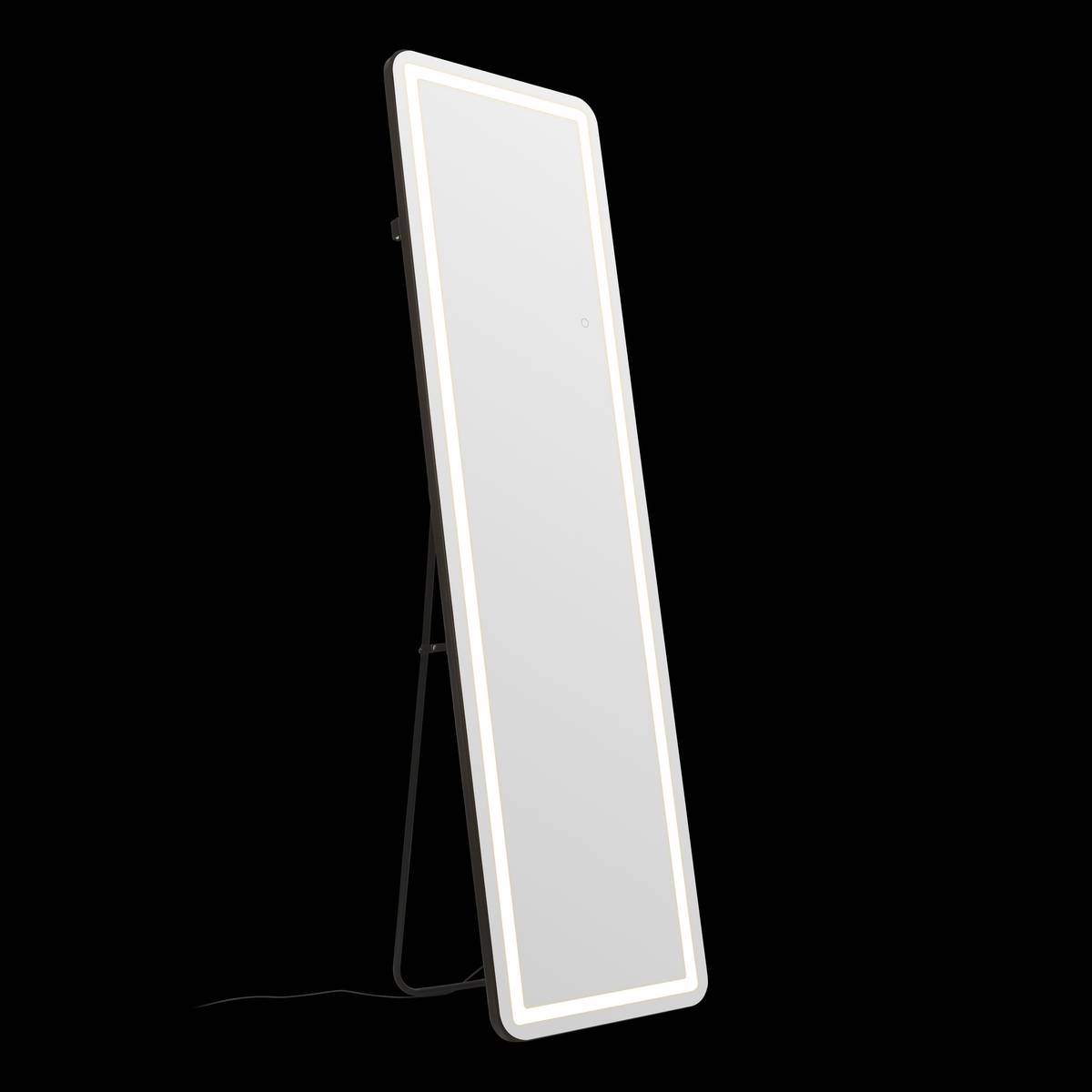 Miroir led, 40x150 cm, argent