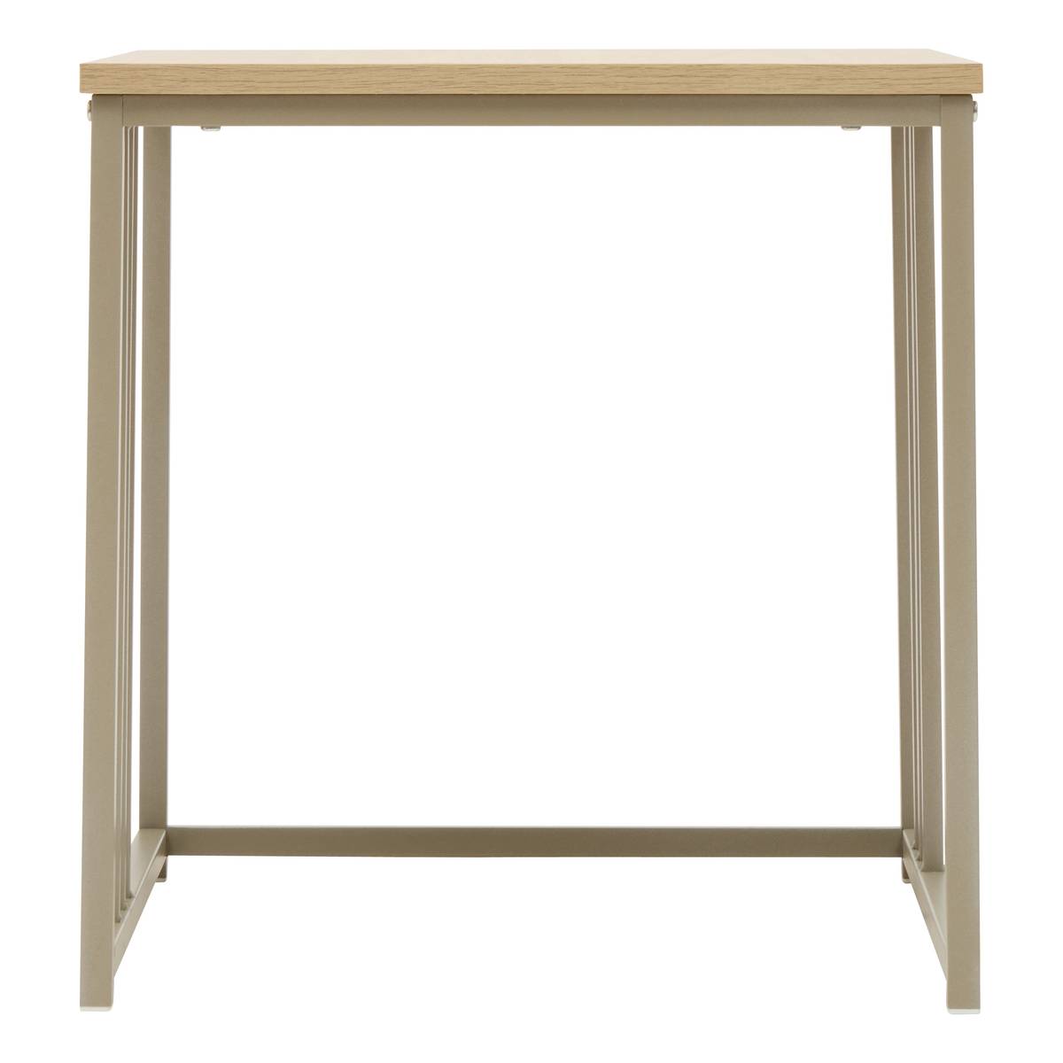 2 tables gigognes, 45x45 cm, sable