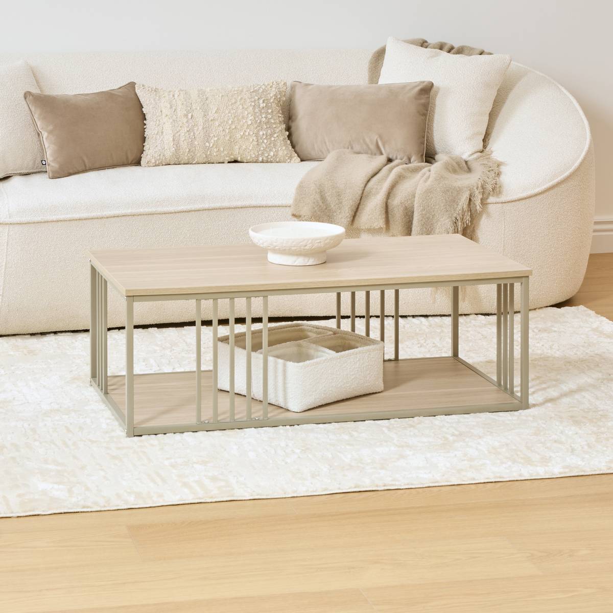 Table basse, 100x50 cm, sable Duna