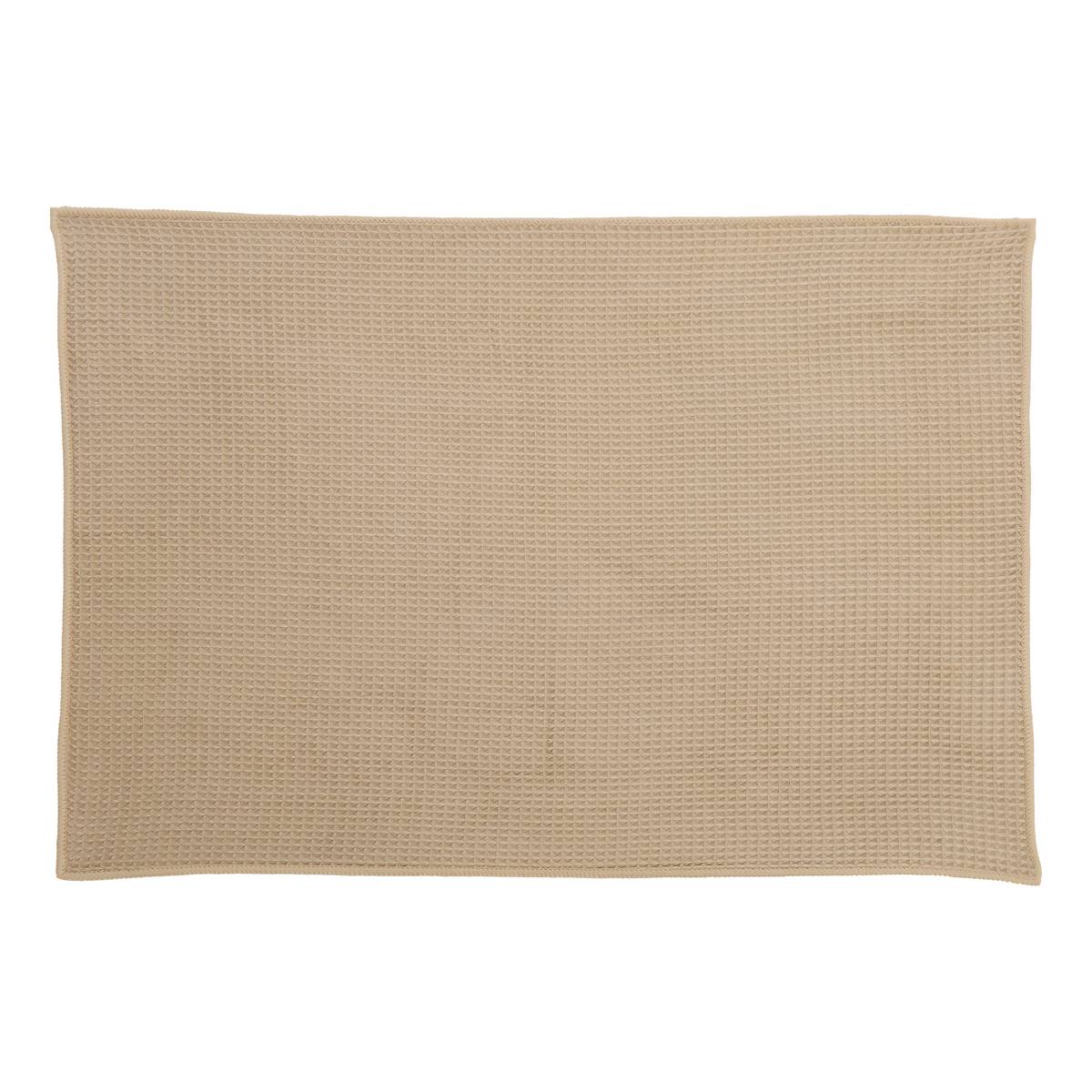 Lot de 2 chiffons, 60x45 cm, beige / rose