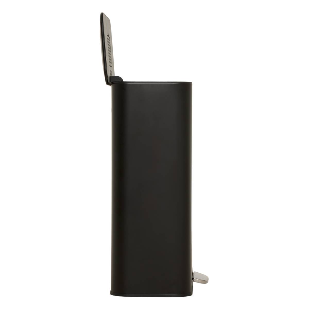 Poubelle manuelle, 30l, noir