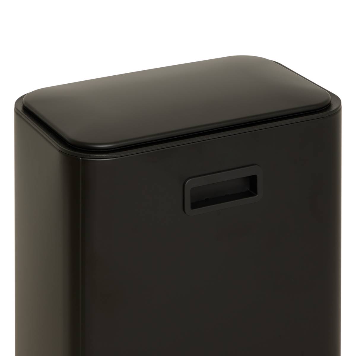 Poubelle manuelle, 30l, noir