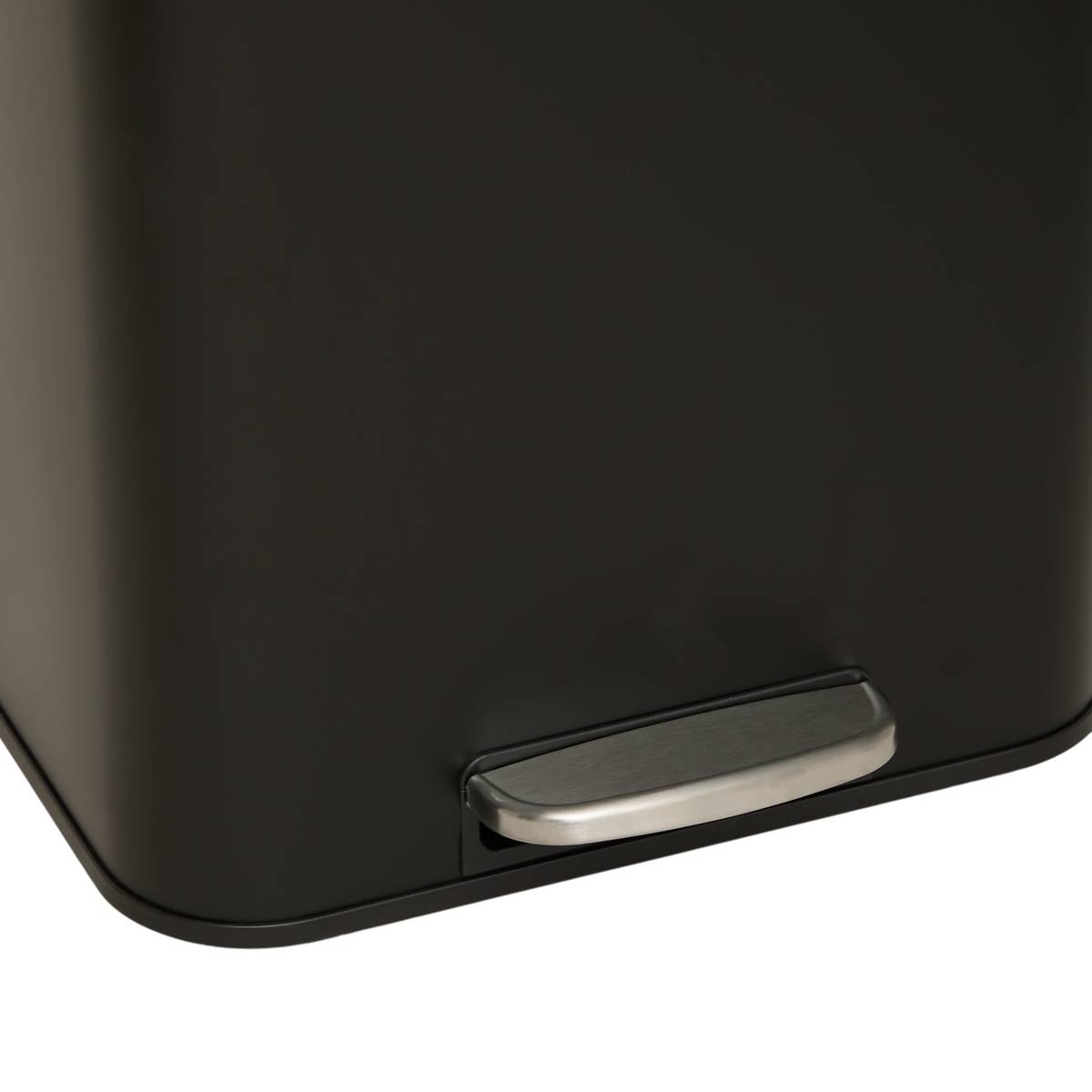 Poubelle manuelle, 30l, noir