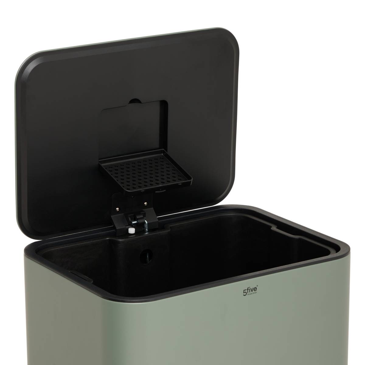 Poubelle manuelle, 50l, vert Delta