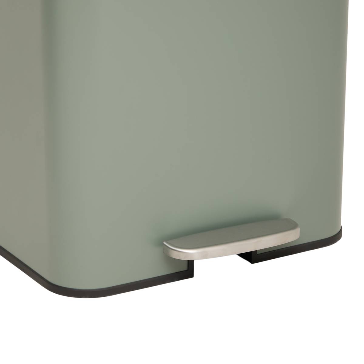 Poubelle manuelle, 50l, vert Delta