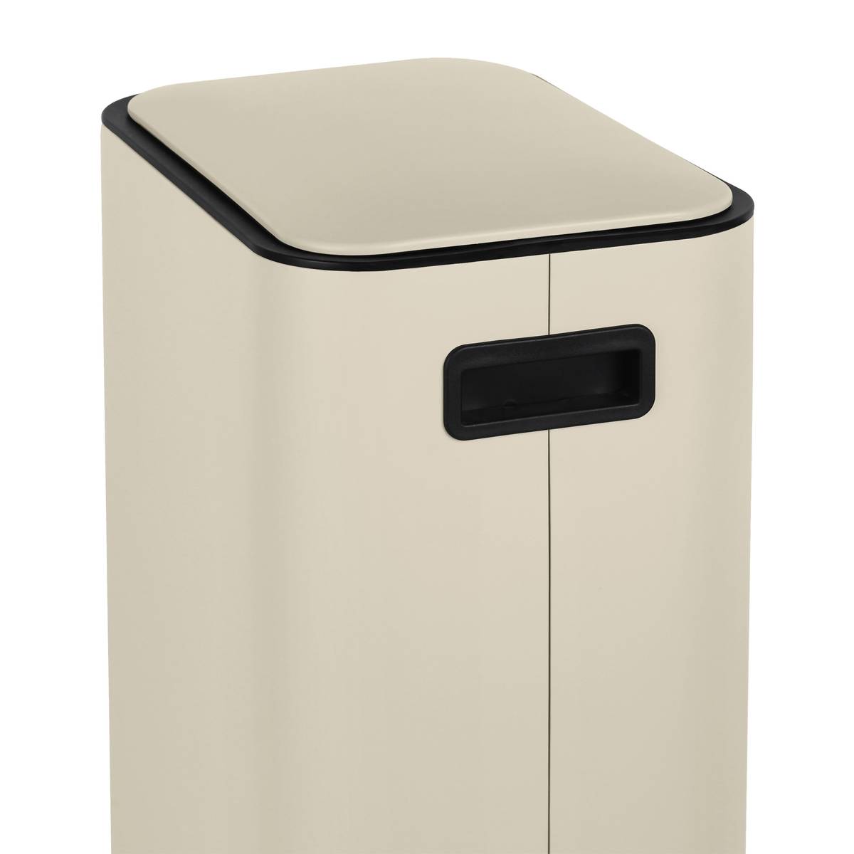 Poubelle manuelle slim, 20l, argile Delta