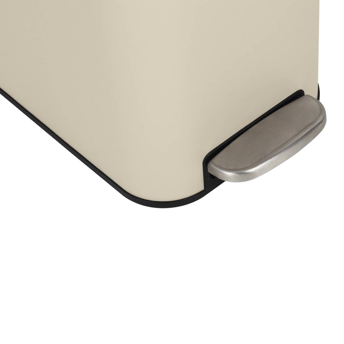 Poubelle manuelle slim, 20l, argile Delta