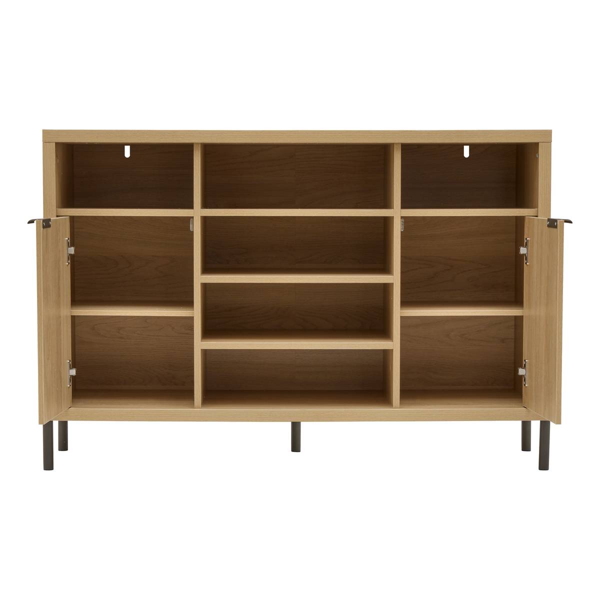 Buffet 2 portes, 120,5x39,5 cm, beige