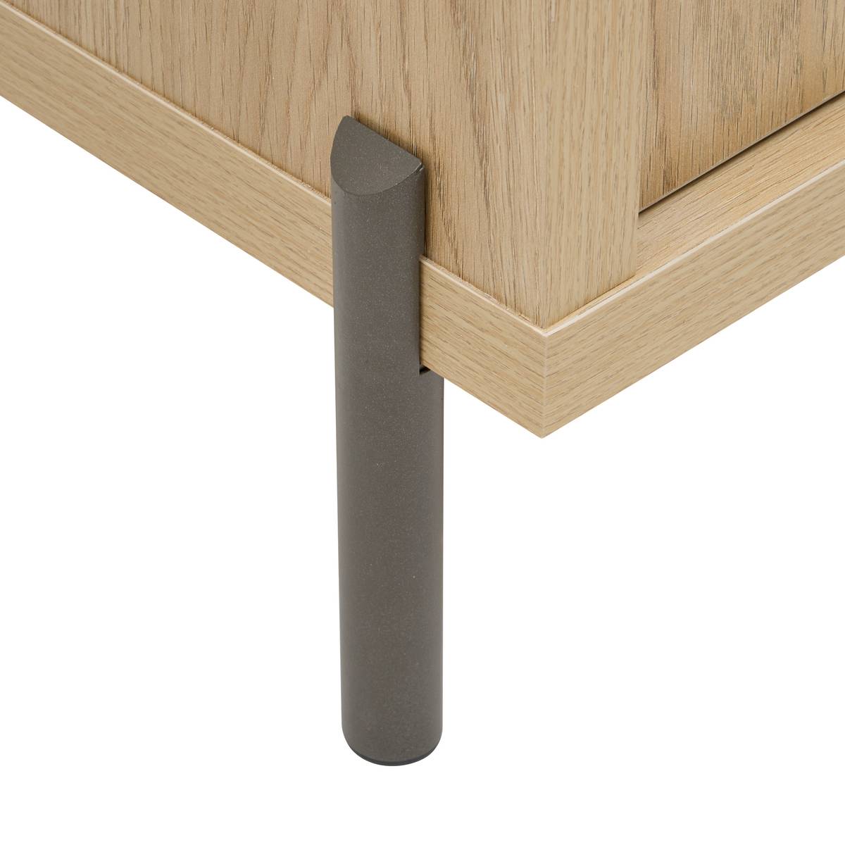 Buffet 2 portes, 120,5x39,5 cm, beige