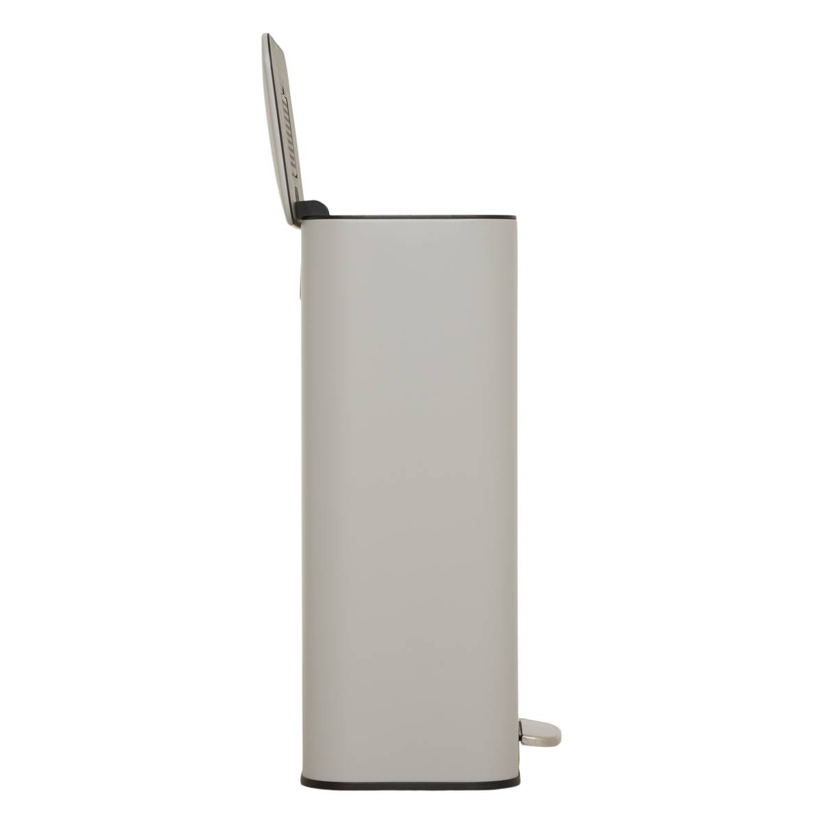Poubelle manuelle, 30l, gris