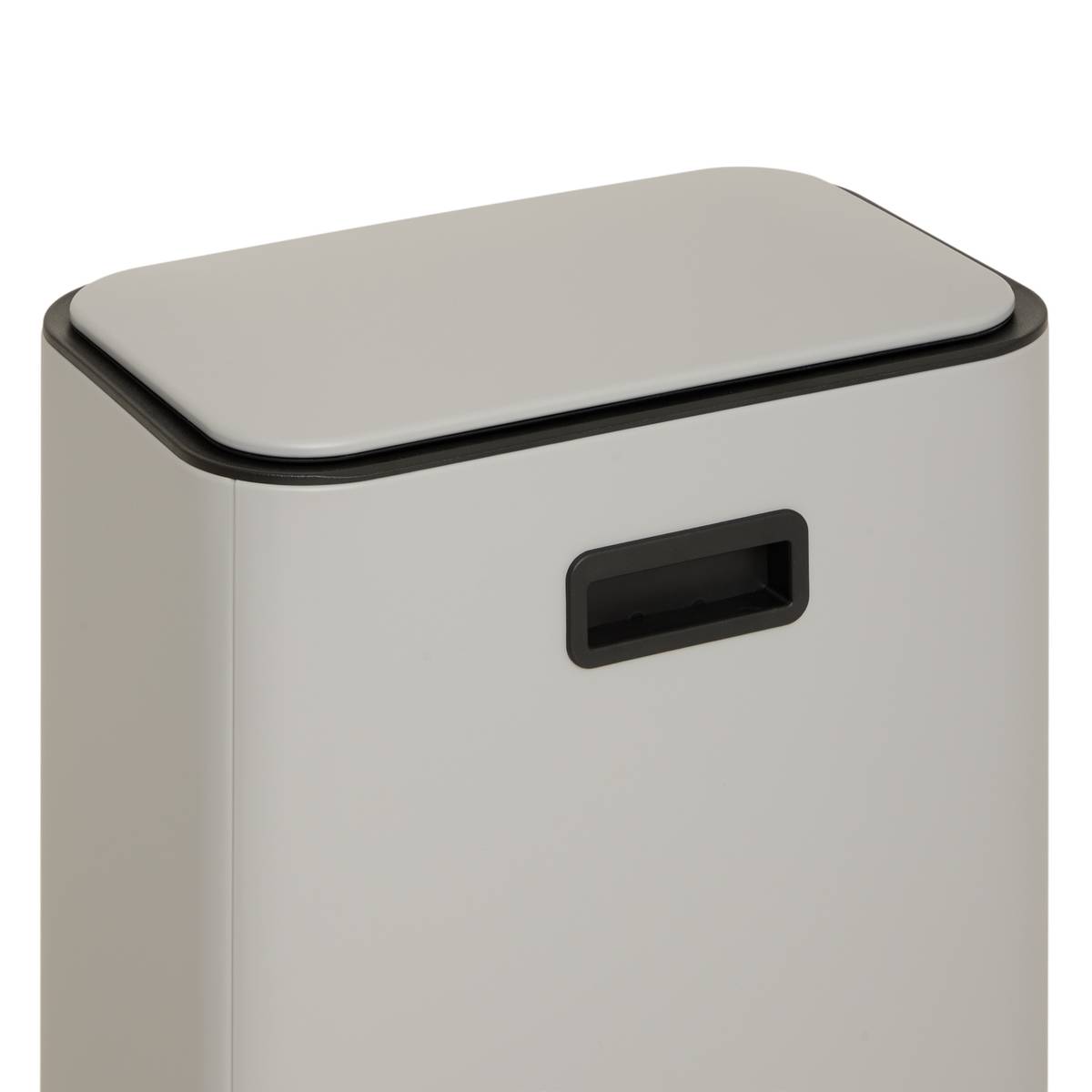Poubelle manuelle, 30l, gris