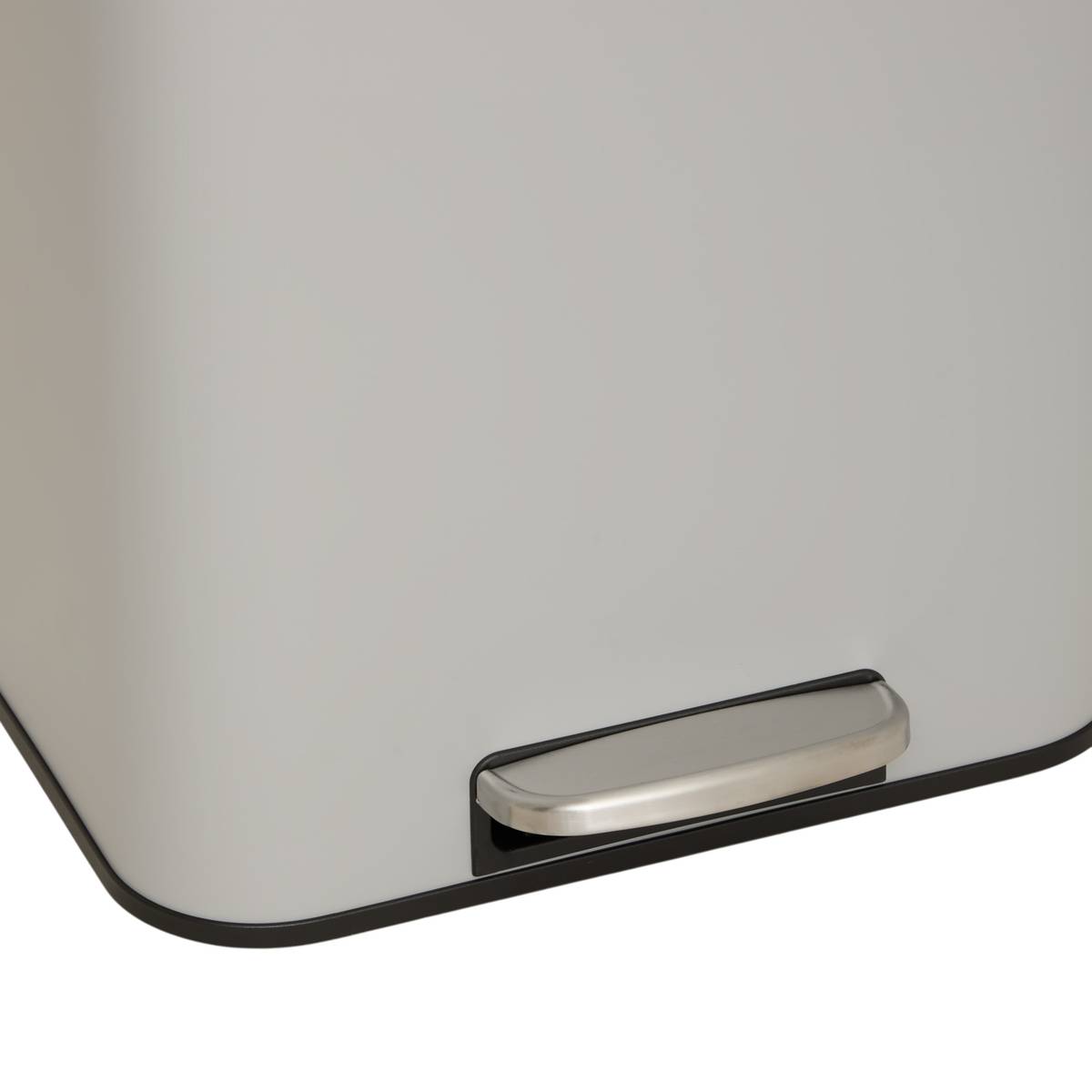 Poubelle manuelle, 30l, gris