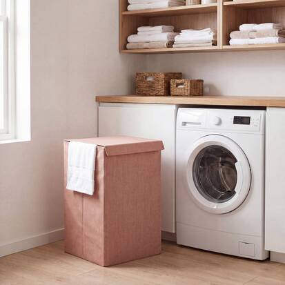 Corbeille à linge, 74l, rose blush Colorama