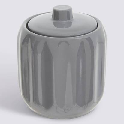 Pot à cotons, d.12,5 cm, gris Colorama