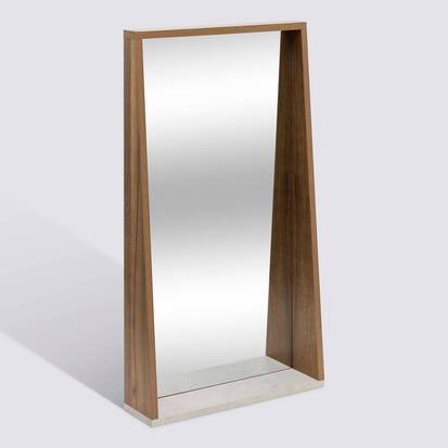 Miroir mural, 76,8x43 cm, marron Come
